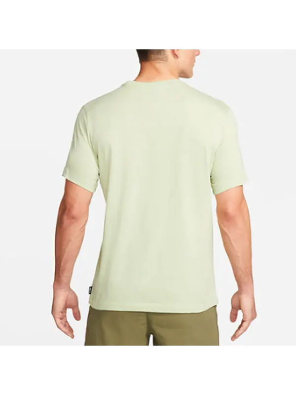Футболка Nike F.C. Logo Printing Solid Color Sports Round Neck Short Sleeve Green — изображение 2 из 2, мульти