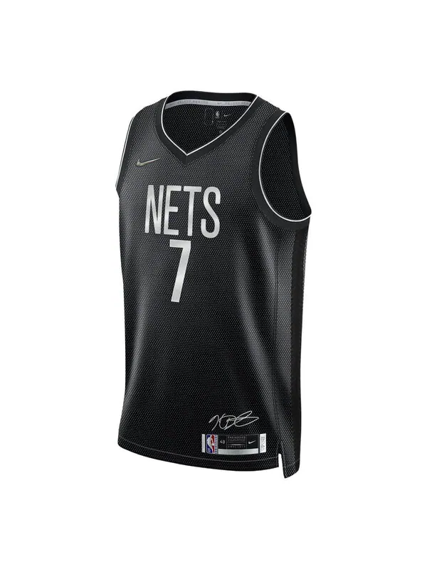 Майка Nike x NBA Brooklyn Nets Icon Edition Jerseys 'Kevin Durant 7' — изображение 1 из 2, черный/синий/мульти