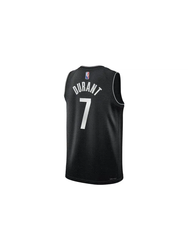 Майка Nike x NBA Brooklyn Nets Icon Edition Jerseys 'Kevin Durant 7' — изображение 2 из 2, черный/синий/мульти