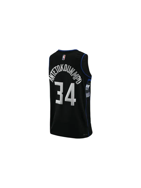 Майка Nike x NBA Milwaukee Bucks Icon Edition Jerseys 'Giannis Antetokounmpo 34' — изображение 2 из 2, черный