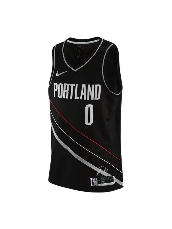 Майка Nike x NBA Portland Trail Blazers Icon Edition Jerseys 'Damian Lillard 0' — изображение 1 из 2, черный