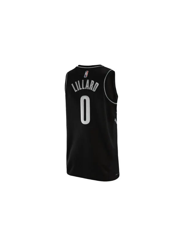 Майка Nike x NBA Portland Trail Blazers Icon Edition Jerseys 'Damian Lillard 0' — изображение 2 из 2, черный