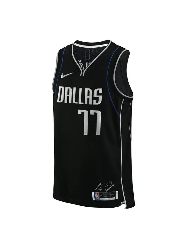 Майка Nike x NBA Dallas Mavericks Icon Edition Jerseys 'Luka Doni 77' — изображение 1 из 2, черный/мульти