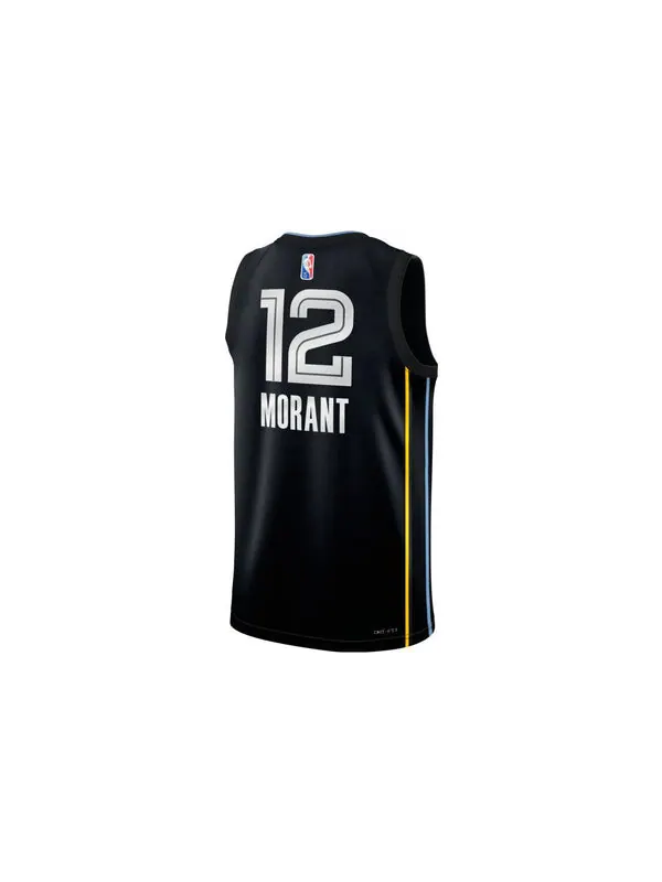 Майка Nike x NBA Memphis Grizzlies Icon Edition Jerseys 'Ja Morant 12' — изображение 2 из 2, черный/синий/серый