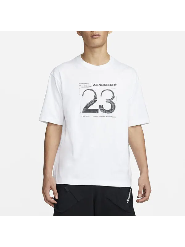 Футболка Air Jordan SS22 23 ENGINEERED T-Shirt 'White' — изображение 3 из 4, белый