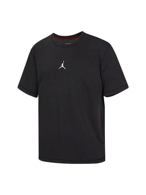 Футболка Men's Air Jordan Logo Printing Sports Pullover Round Neck Short Sleeve Black T-Shirt — изображение 1 из 4, черный
