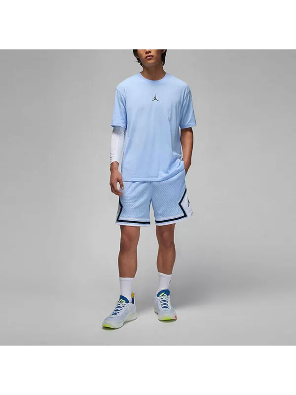 Футболка спортивная футболка с логотипом Dri Fit Air Jordan — изображение 3 из 3, синий/черный