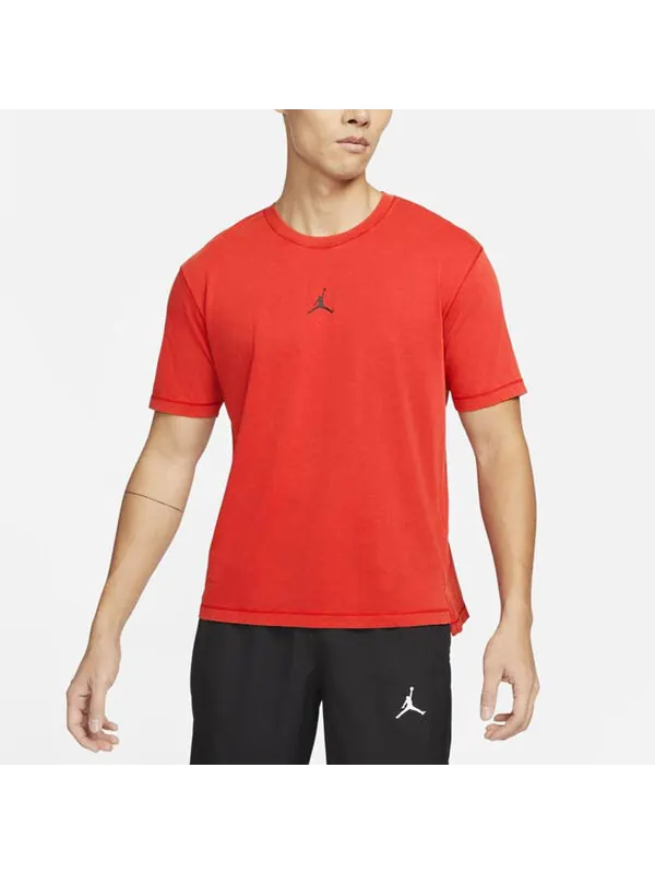 Футболка Men's Air Jordan Dri-FIT Logo Quick Dry Sports Short Sleeve Red T-Shirt — изображение 3 из 4, мульти