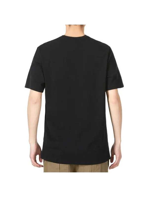 Футболка Men's Nike Multi-Color Alphabet Loose Breathable Running Training Short Sleeve Black — изображение 3 из 3, мульти