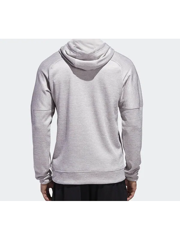 Толстовка adidas Large logo Printing Pattern Pullover Gray — изображение 4 из 4, серый