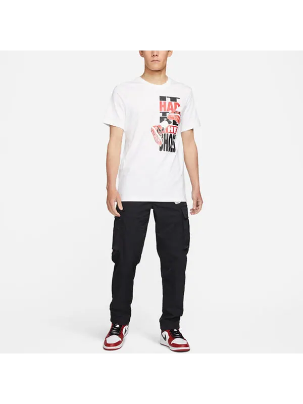 Брюки men's utility big pocket cargo casual long pants/trousers autumn black Air Jordan — изображение 2 из 4, черный