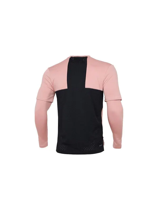 Футболка dri fit casual sports с круглым вырезом colorblock с длинными рукавами розовые Air Jordan — изображение 2 из 4