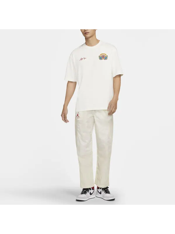 Футболка 'chinese new year' casual sports crew neck tee men's white Air Jordan — изображение 3 из 4, белый