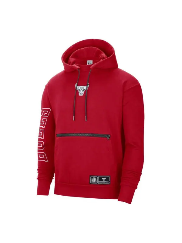 Толстовка Men's Nike NBA Chicago Bulls Casual Fleece Pullover Red — изображение 1 из 2, мульти