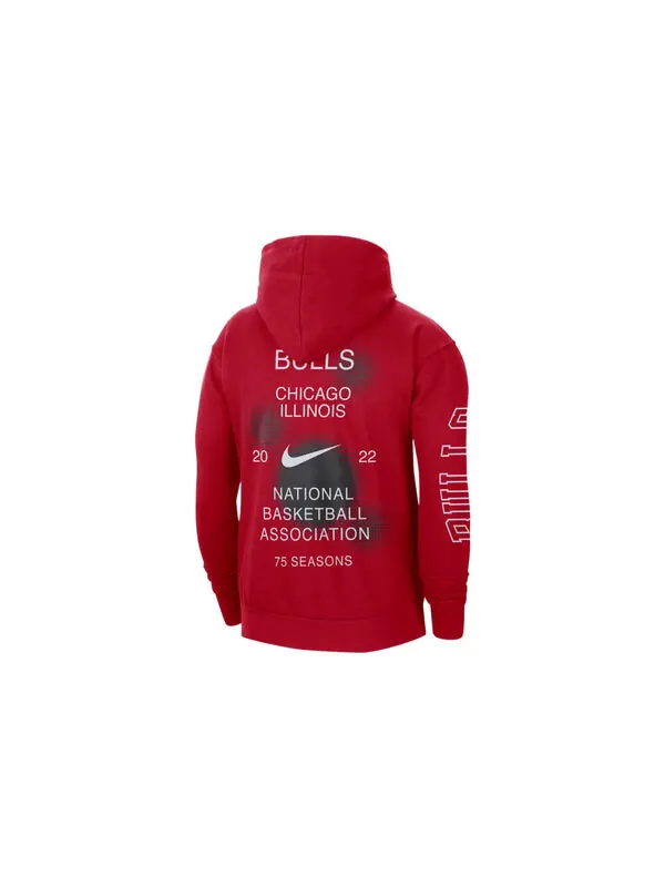 Толстовка Men's Nike NBA Chicago Bulls Casual Fleece Pullover Red — изображение 2 из 2, мульти