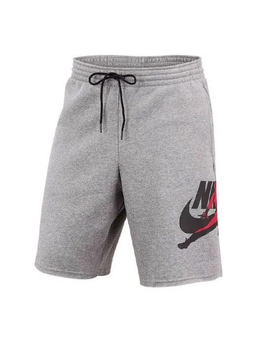Шорты jumpman логотип печать трикотажные баскетбольные спортивные шорты Air Jordan — изображение 1 из 4, серый