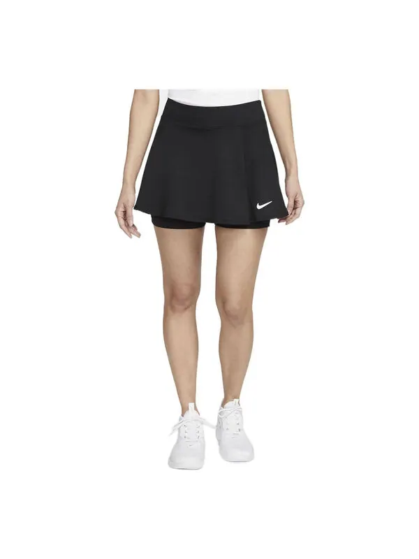 Юбка Court Dri Fit Victory с оборками Nike — изображение 1 из 3, черный/белый