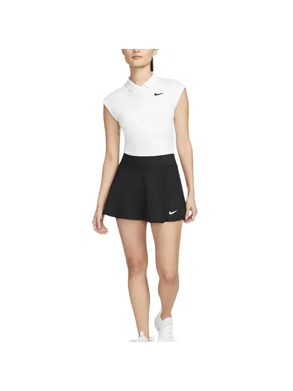Юбка Court Dri Fit Victory с оборками Nike — изображение 3 из 3, черный/белый