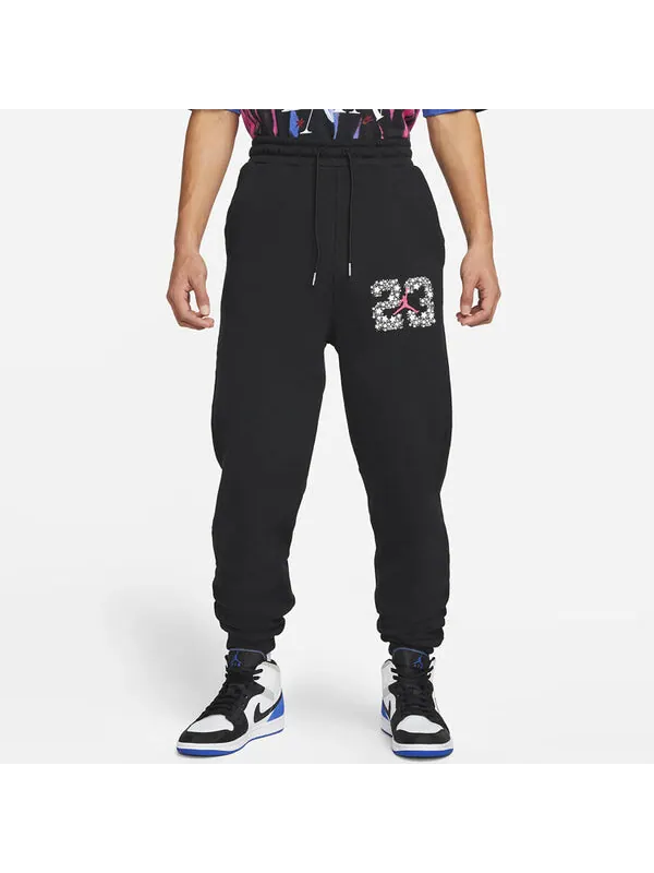 Спортивные штаны Men's Air Jordan 23 Fleece Alphabet Printing Sports Pants/Trousers/Joggers Black — изображение 3 из 4