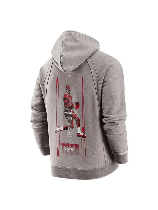 Толстовка Men's Air Jordan Stay Warm Casual Sports Long Sleeves Gray — изображение 2 из 4, серый