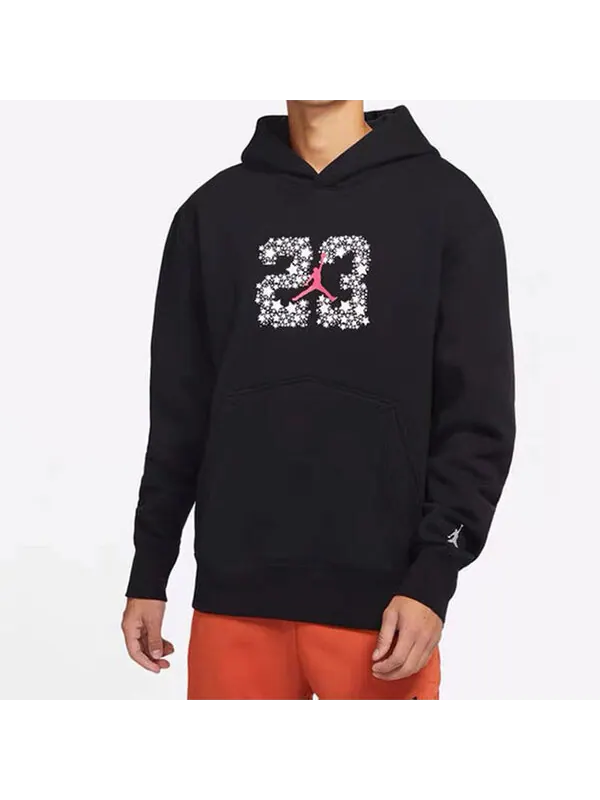Толстовка Men's Air Jordan Sport Fleece Knit Pullover Hooded Sports Black — изображение 4 из 4, черный