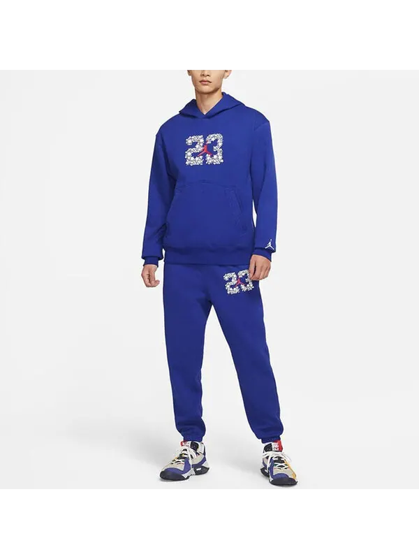 Толстовка Men's Air Jordan Sport Fleece Knit Pullover Hooded Sports Blue — изображение 3 из 3, синий