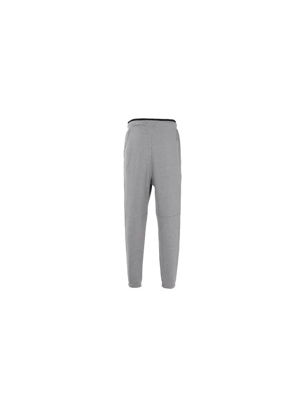 Брюки men's solid color logo lacing casual sports pants/trousers/joggers gray Nike — изображение 2 из 2, мульти