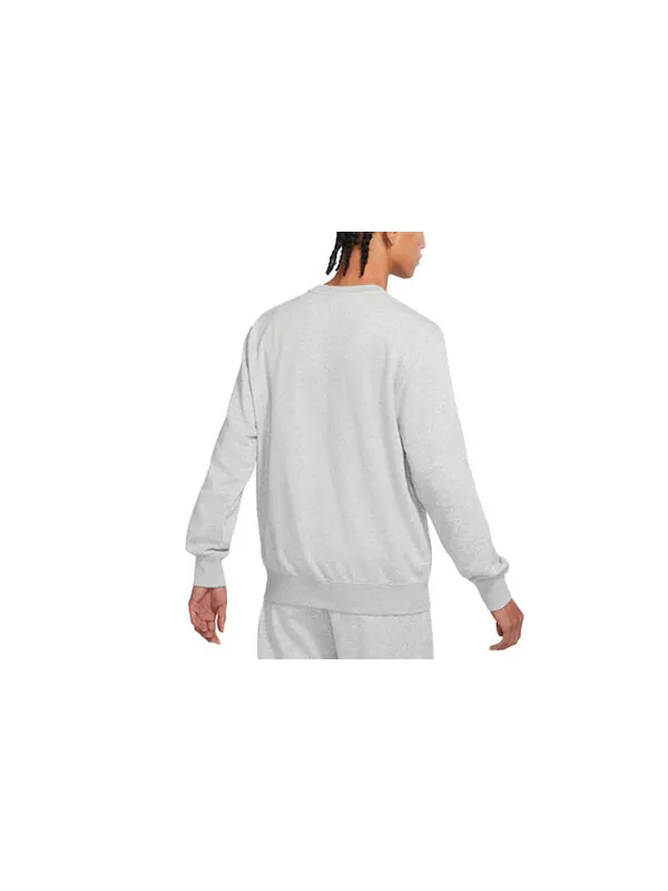 Свитер swoosh athleisure casual sports sweatshirt Nike — изображение 2 из 2, серый/белый