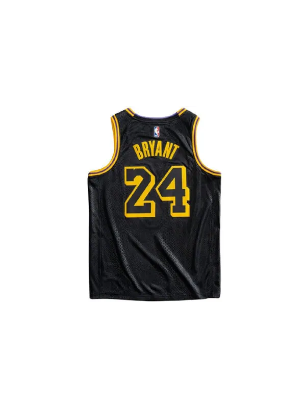 Майка Men's Nike NBA Los Angeles Lakers City Edition 8&24 Mamba Week Kobe Commemorate Black Jersey — изображение 2 из 2