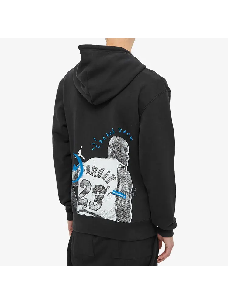 Худи Air Jordan x Travis Scott x Fragment Hoodie 'Black' — изображение 5 из 5, черный