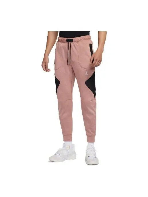 Спортивные штаны Men's Air Jordan As J Df Sprt Stmt Flc Pant Casual Breathable Sports Knit Long — изображение 1 из 3, розовый