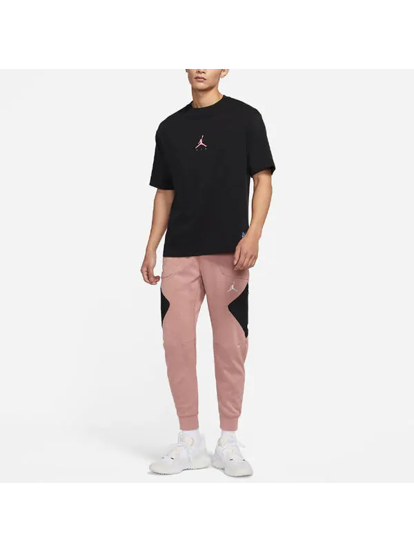 Спортивные штаны Men's Air Jordan As J Df Sprt Stmt Flc Pant Casual Breathable Sports Knit Long — изображение 3 из 3, розовый