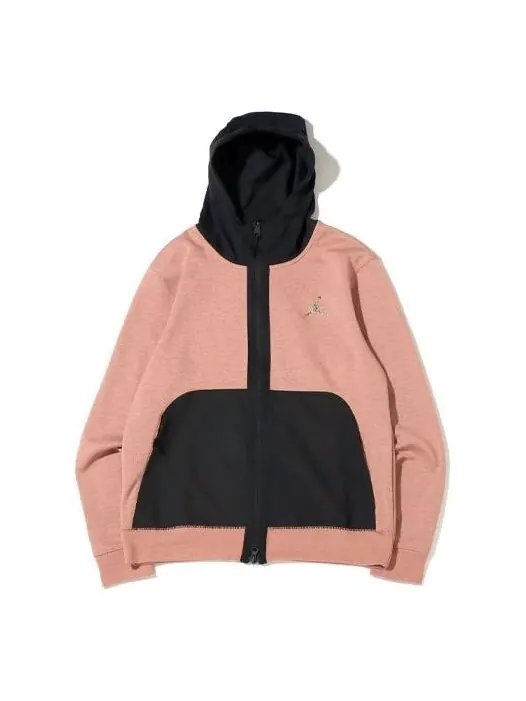 Толстовка Men's Air Jordan Contrasting Colors Pocket Sports Jacket Pink — изображение 1 из 4, розовый