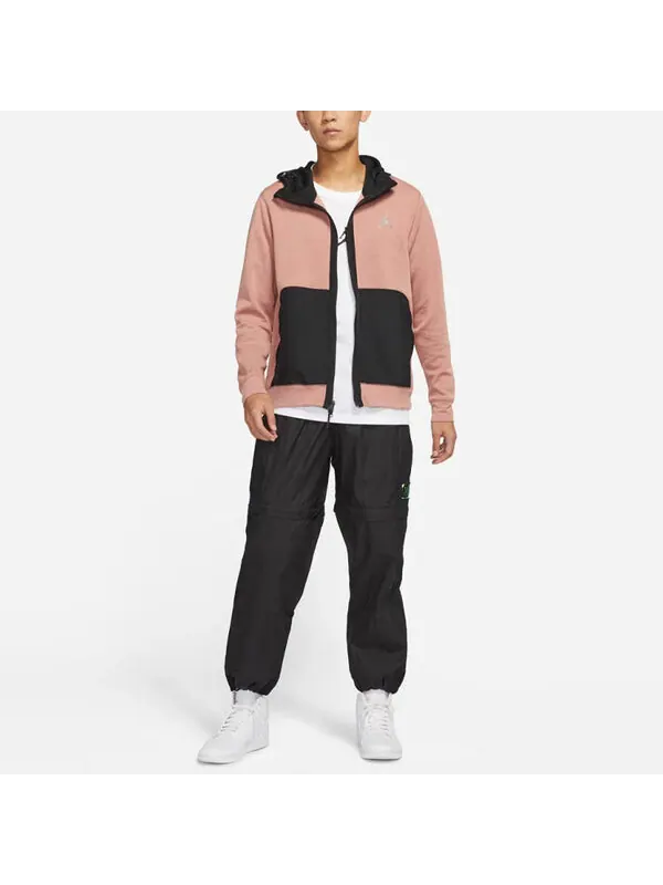 Толстовка Men's Air Jordan Contrasting Colors Pocket Sports Jacket Pink — изображение 3 из 4, розовый