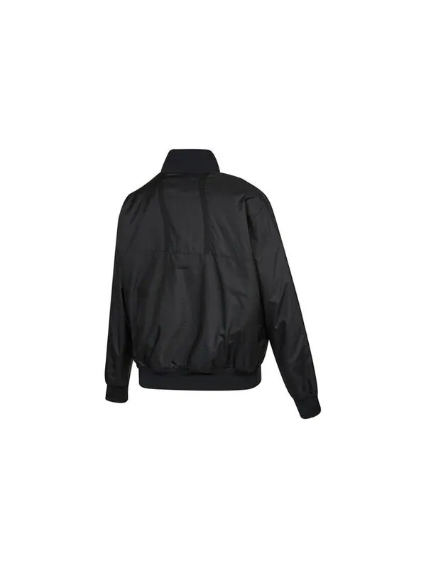 Куртка Men's Air Jordan Logo Baseball Collar Jacket Autumn Black — изображение 2 из 4, черный