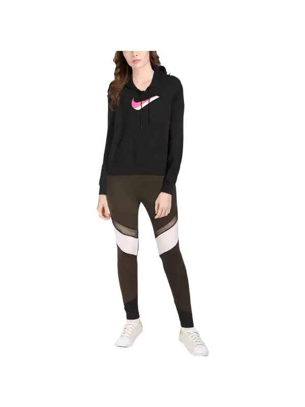 Толстовка спортивная одежда икона clash флисовая толстовка Nike — изображение 2 из 4, черный/розовый
