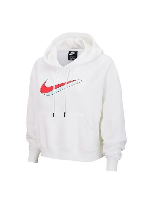 Свитер casual sports pullover hoodie white Nike — изображение 1 из 4, белый