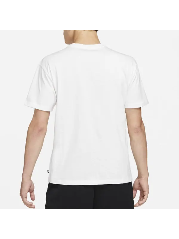 Футболка sb funny cartoon printing sports round neck short sleeve white Nike — изображение 4 из 4, белый
