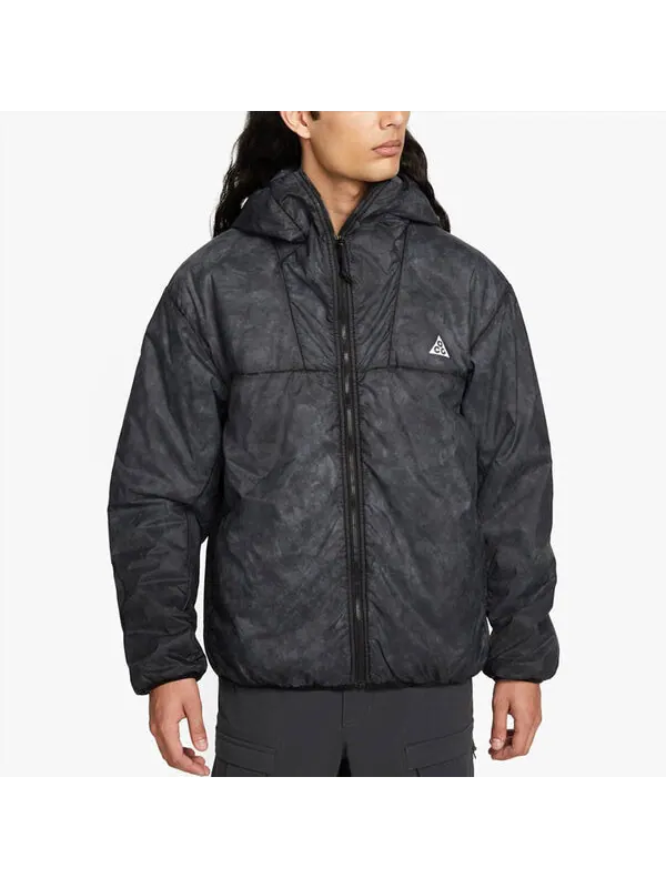 Куртка Nike ACG Therma-FIT ADV Rope De Dope Solid Color Zipper hooded Long Sleeves Jacket Black — изображение 3 из 4, черный
