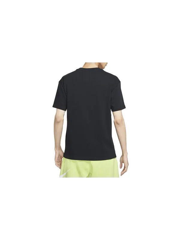 Футболка Nike Sportswear Pocket Logo Printing Sports Round Neck Short Sleeve Black — изображение 2 из 3, черный