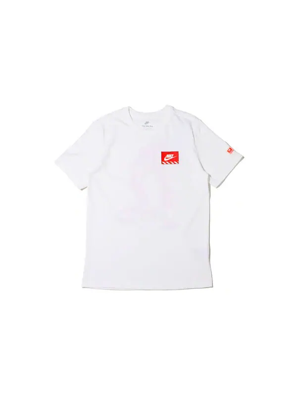 Футболка Men's Nike Sportswear Transformers Printing Sports Round Neck Short Sleeve White T-Shirt — изображение 2 из 4, белый