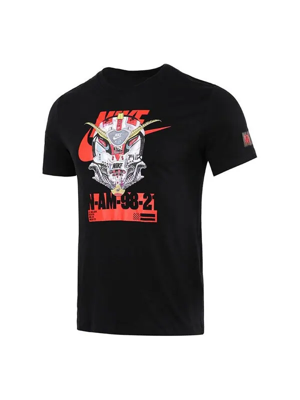 Футболка Nike Sportswear Mech Air Gundam Sports Leisure Men's Black — изображение 1 из 4, мульти
