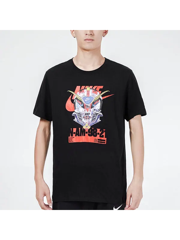 Футболка Nike Sportswear Mech Air Gundam Sports Leisure Men's Black — изображение 3 из 4, мульти