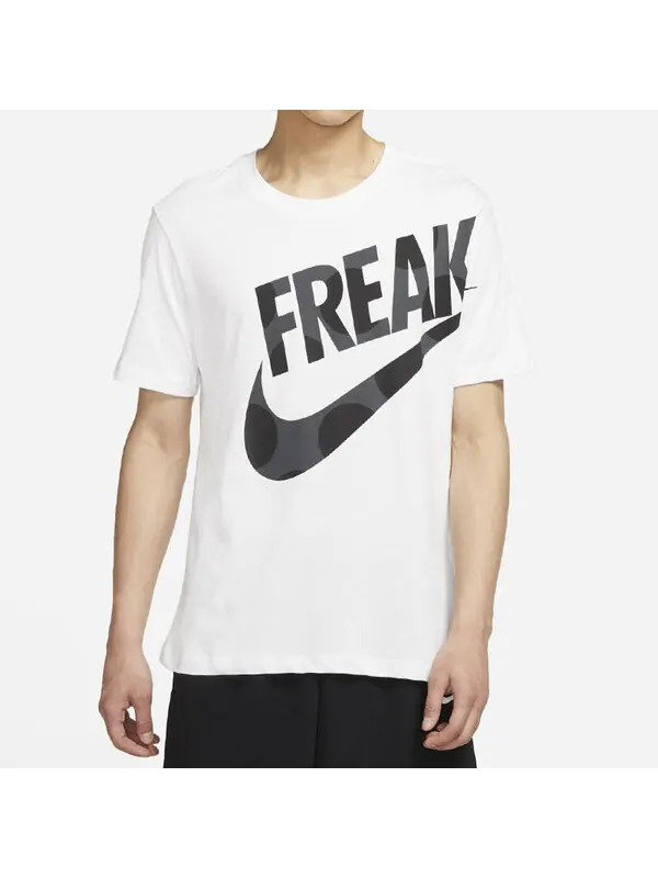 Футболка Nike ASGA Men's NK DF FREAK PRINT SS TE White — изображение 4 из 4, белый