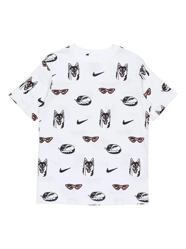 Футболка как w спортивная одежда bf dog aop Nike — изображение 1 из 4, белый