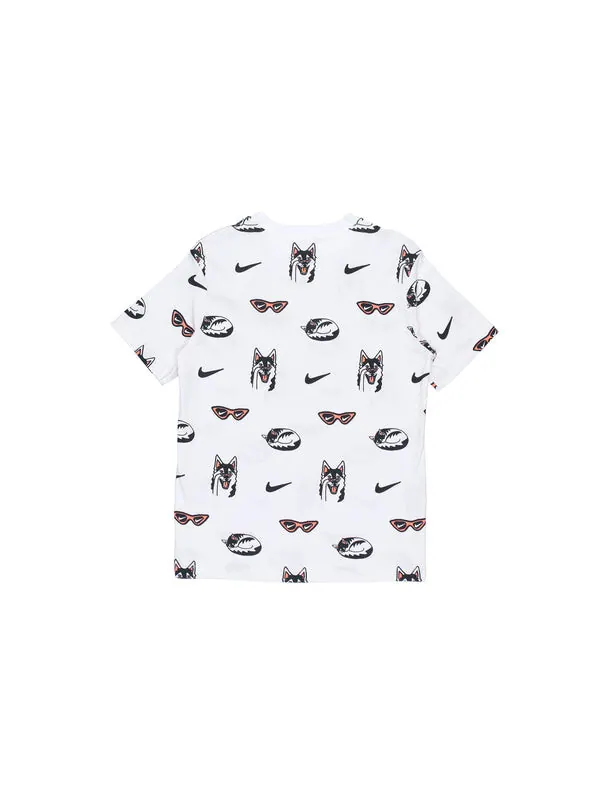 Футболка как w спортивная одежда bf dog aop Nike — изображение 2 из 4, белый