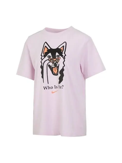 Футболка как w спортивная одежда bf tee dog hbr королевский Nike — изображение 1 из 4, красный