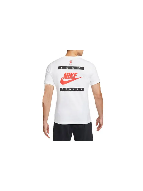 Футболка Nike Printing Logo Solid Color Round Neck Short Sleeve White — изображение 2 из 3, мульти