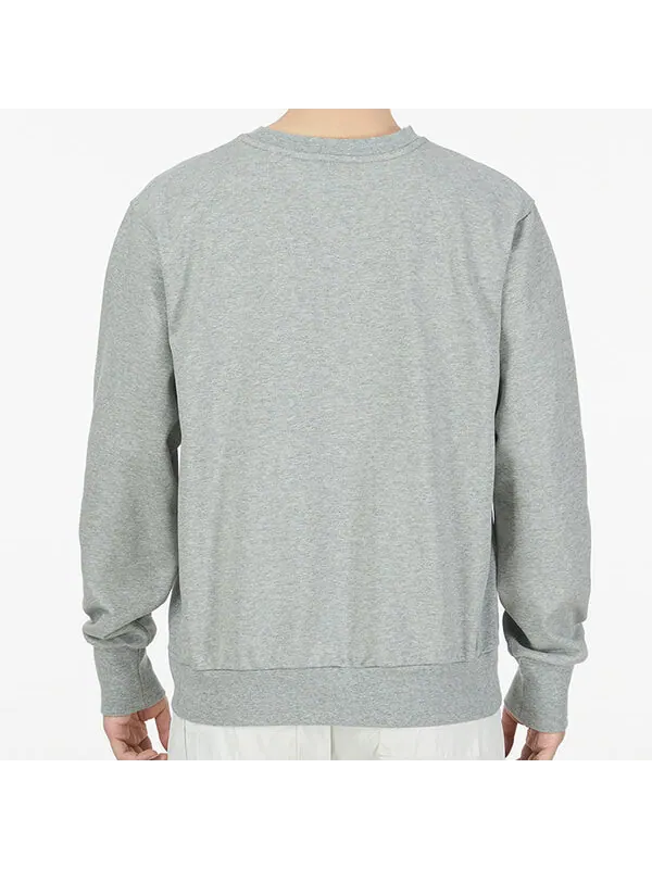 Толстовка Nike Standard Issue Pattern Printing Loose Round Neck Sports Gray — изображение 4 из 4, серый