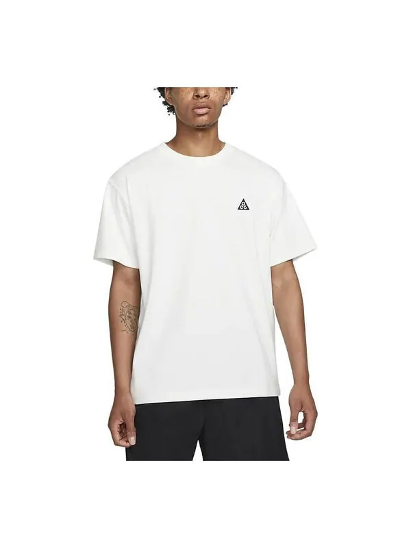 Футболка Nike ACG Logo T-Shirt 'White' — изображение 1 из 3, белый/черный